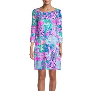Lilly Pulitzer Sophie Dress Multi Patch To Match Pink Patchwork SZ M